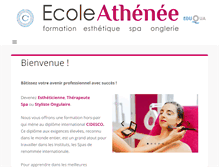 Tablet Screenshot of ecoleathenee.ch
